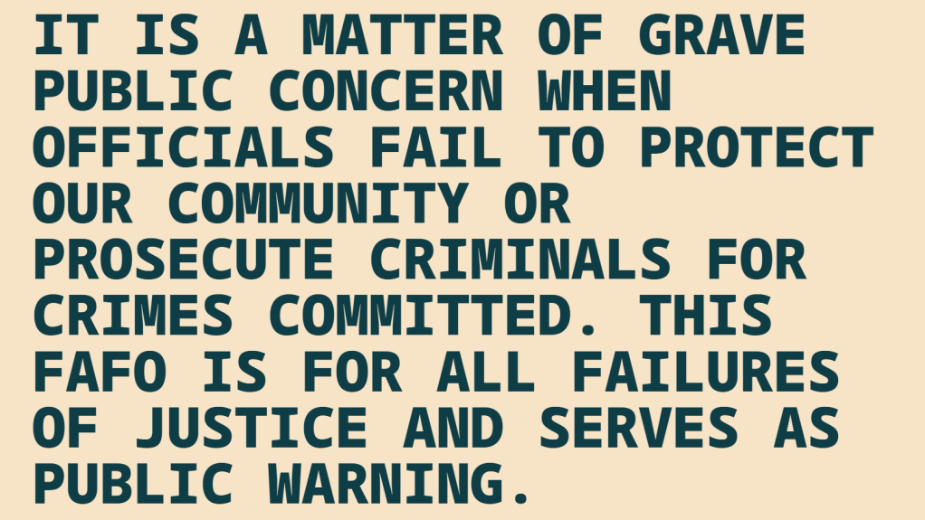 IT IS A MATTER OF GRAVE PUBLIC